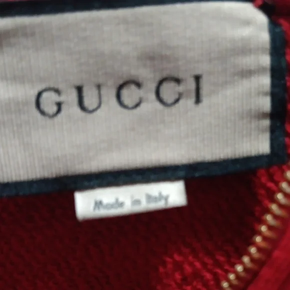 Gucci Red Sweatshirt with Green and Black Accents - Picture 4 of 7